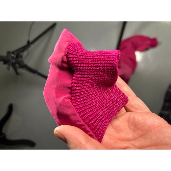 Philippe Marques Petites Long Sleeve Fuchsia Vintage Blouse Size 10 - Picture 7 of 7